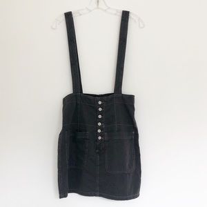 Free People Button Front Skirt Overalls Size 4